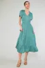Ruffled Collar Maxi Dress sold by Current Air