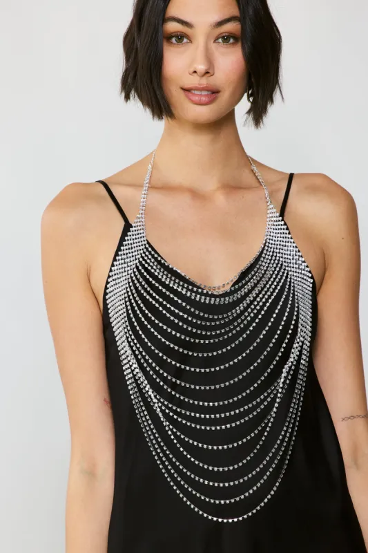 Cascading Silver Neck Chain sold by Current Air