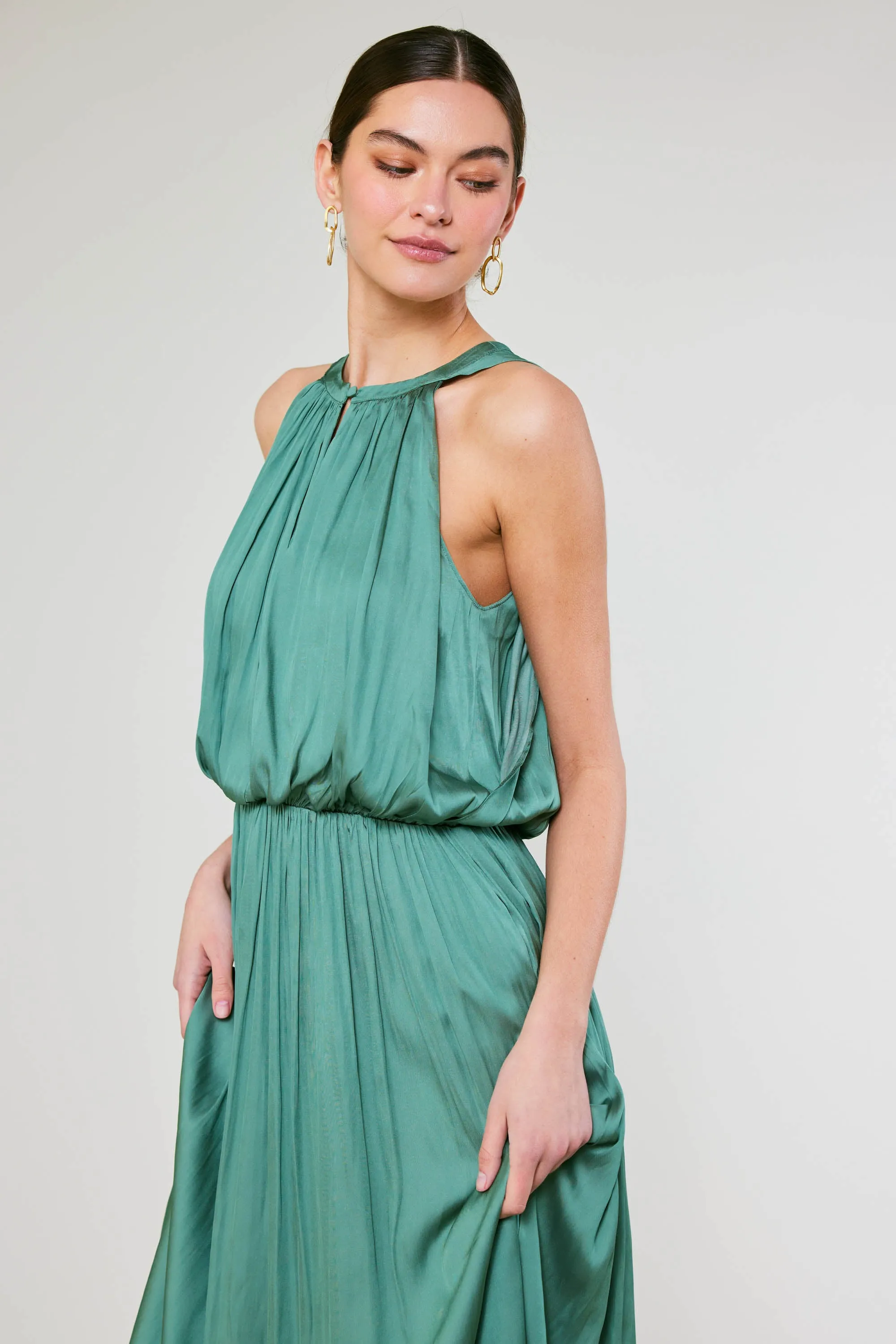 Draping Sleeveless Midi Dress sold by Current Air product image thumbnail 4