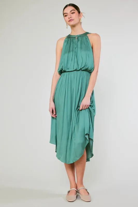 Draping Sleeveless Midi Dress sold by Current Air