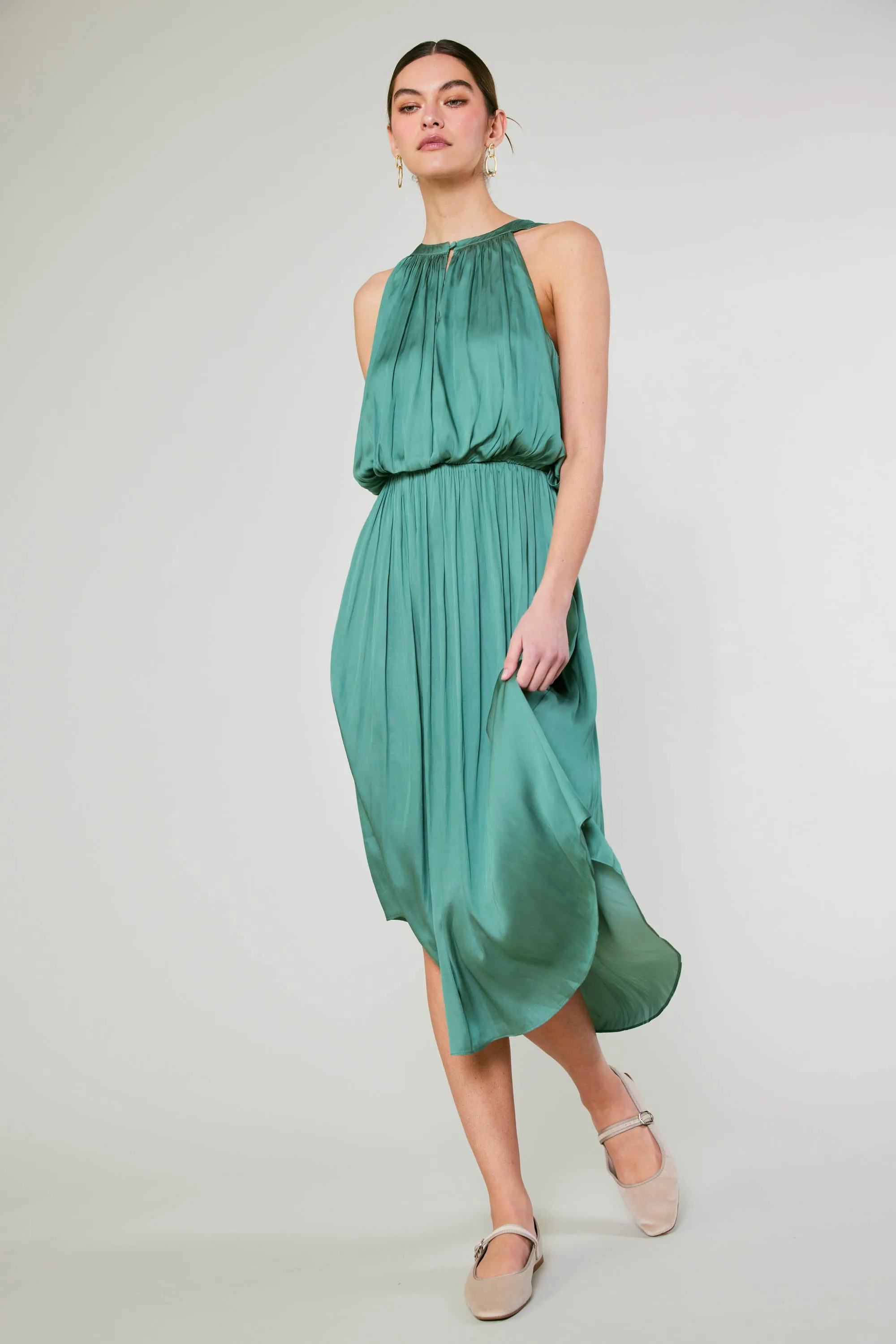 Draping Sleeveless Midi Dress sold by Current Air product image thumbnail 2