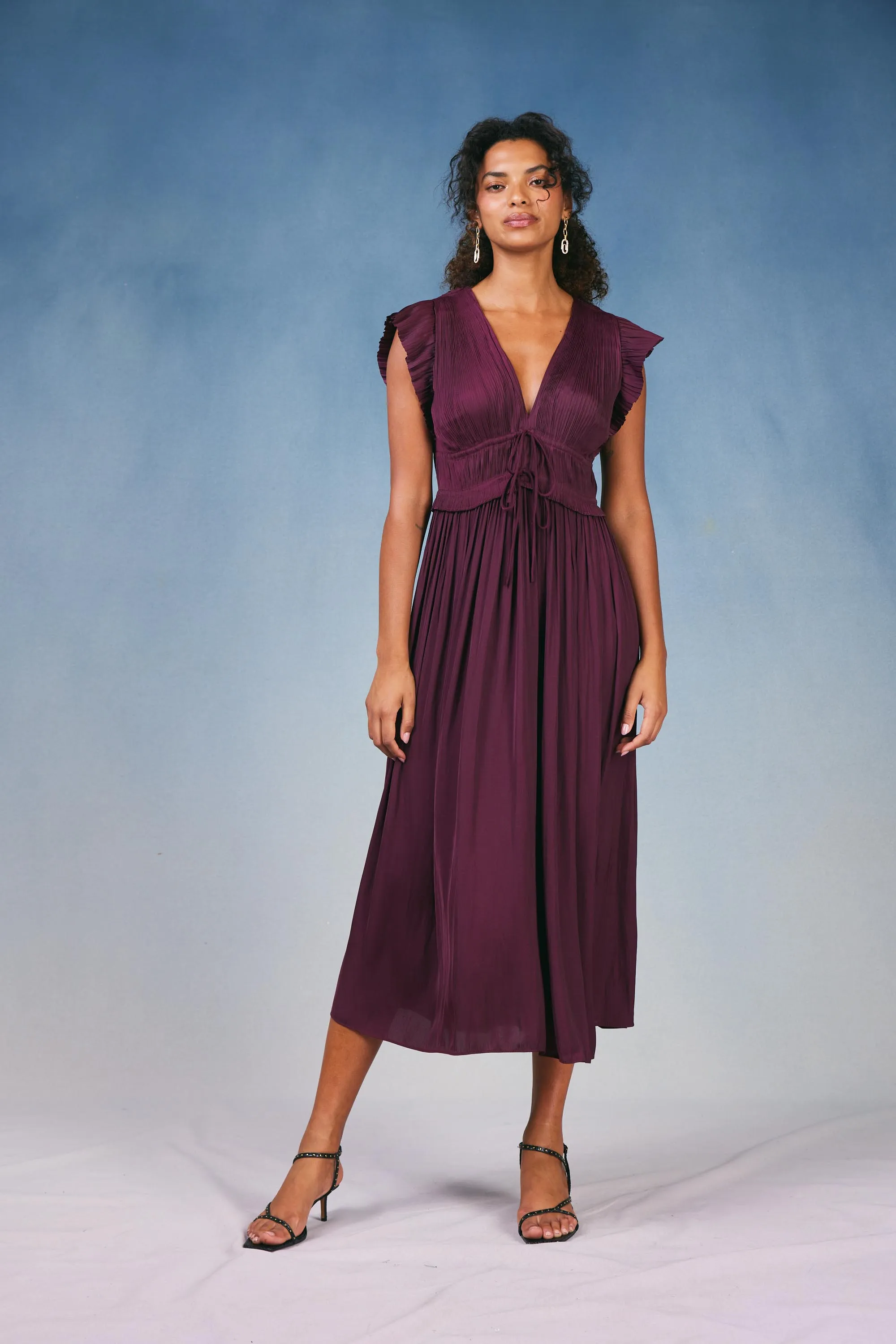 Mara Pleated Maxi Dress sold by Current Air product image thumbnail 2