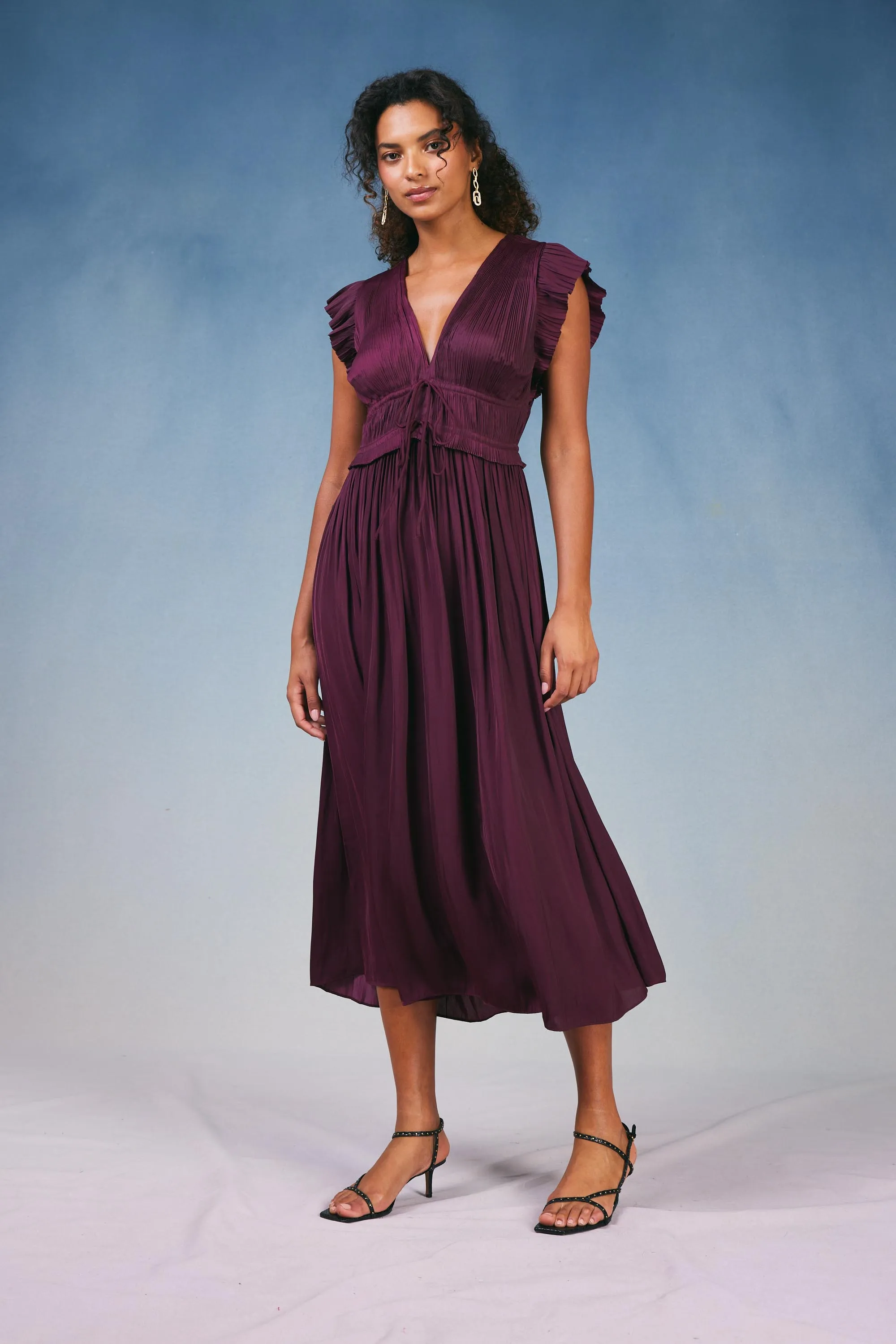 Mara Pleated Maxi Dress sold by Current Air product image thumbnail 3