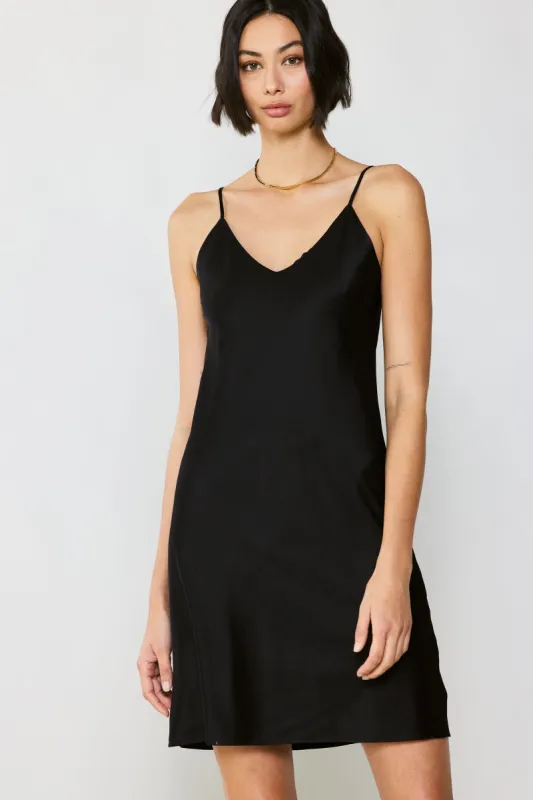 Luna Silk Slip Mini Dress sold by Current Air