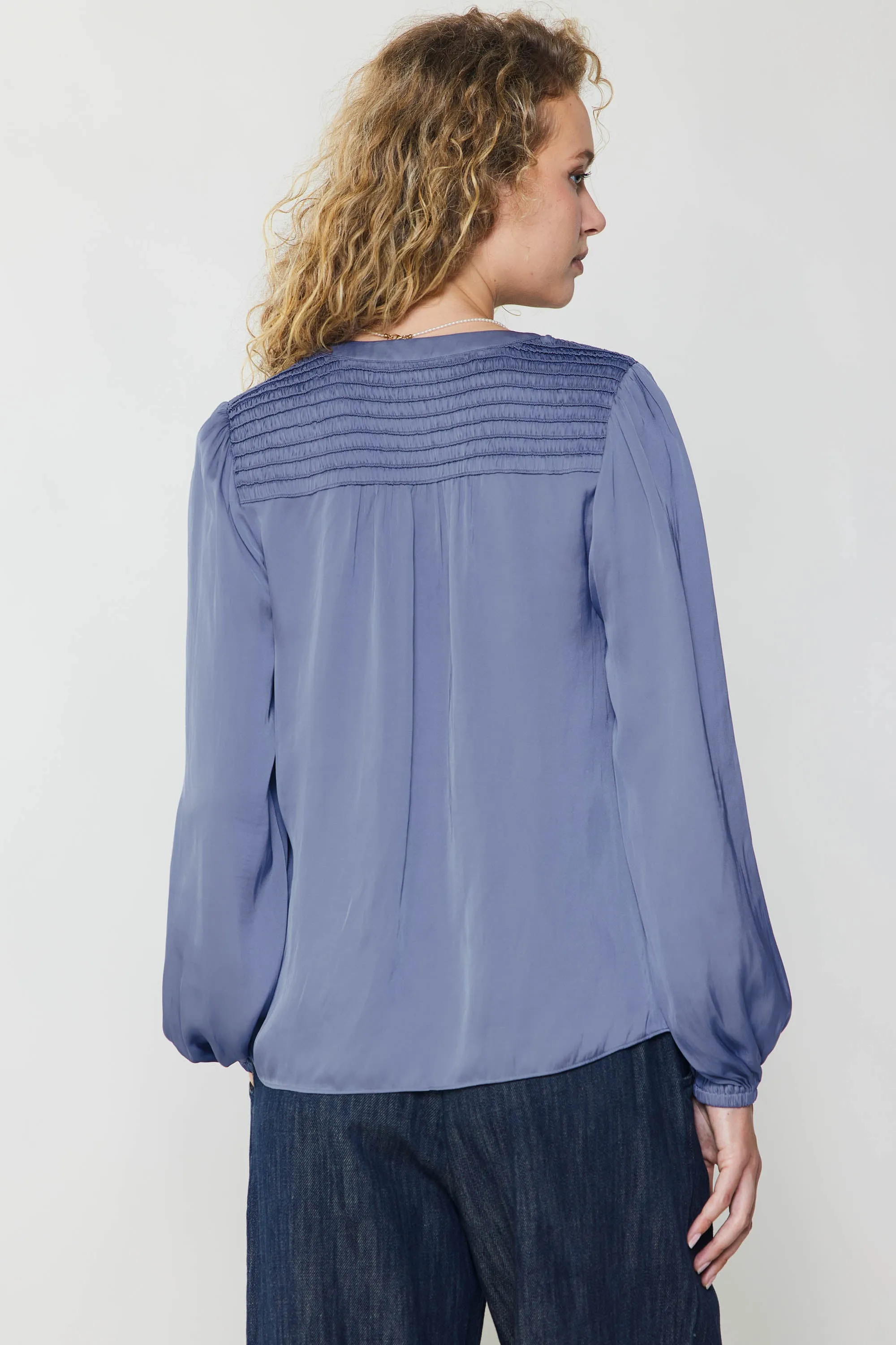 Shirred Yoke Blouse sold by Current Air product image thumbnail 4