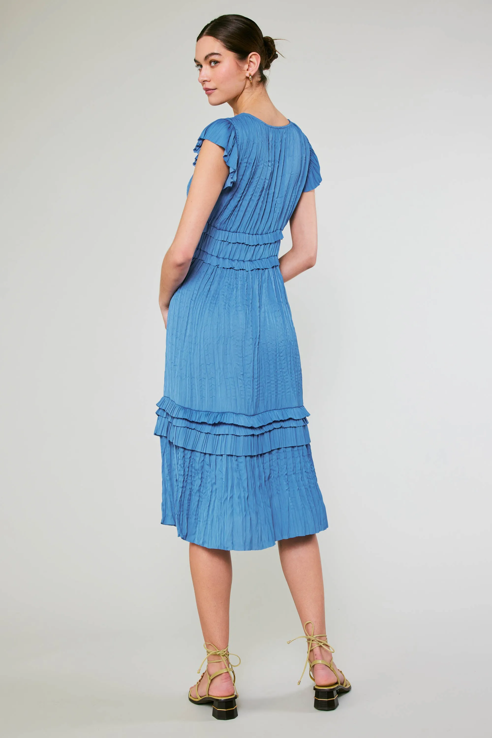 Sereia Pleated Midi Dress sold by Current Air product image thumbnail 3