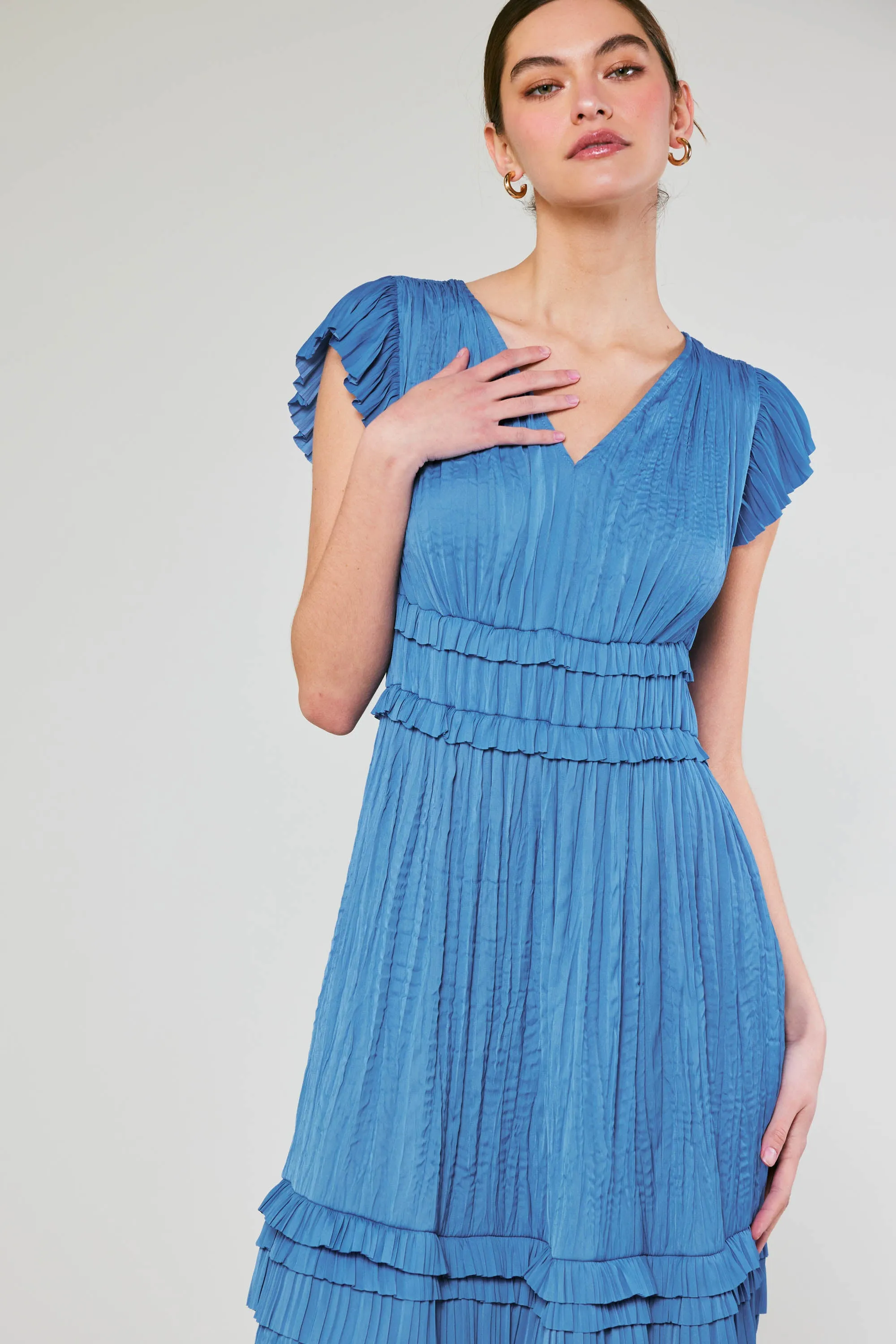 Sereia Pleated Midi Dress sold by Current Air product image thumbnail 2
