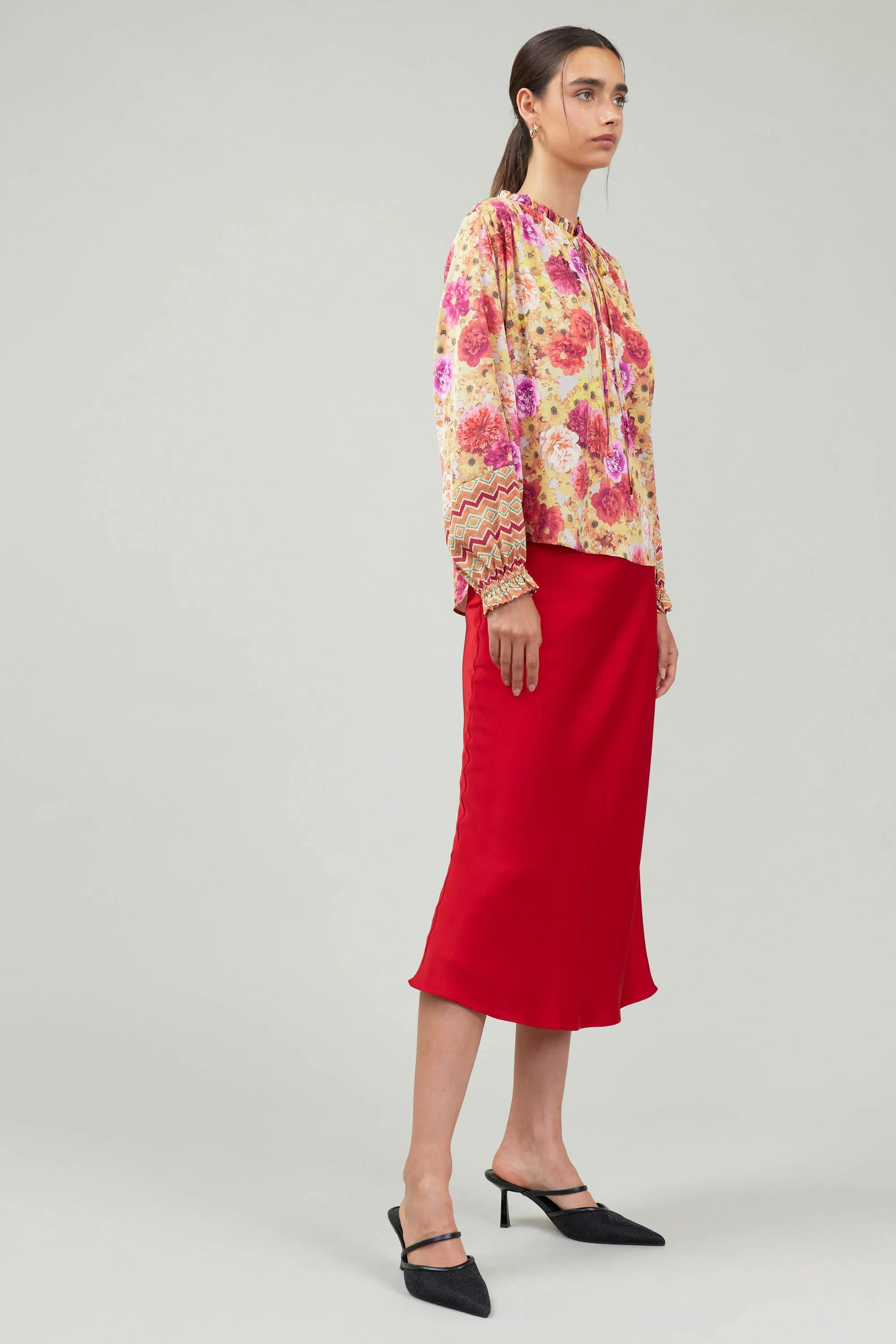 Rosette Patterned Blouse sold by Current Air product image thumbnail 5