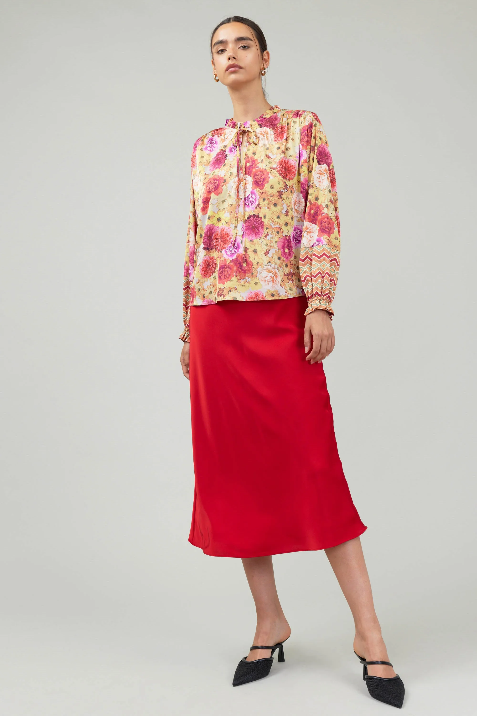 Rosette Patterned Blouse sold by Current Air product image thumbnail 4