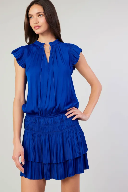 Zoey Pleated Mini Dress sold by Current Air