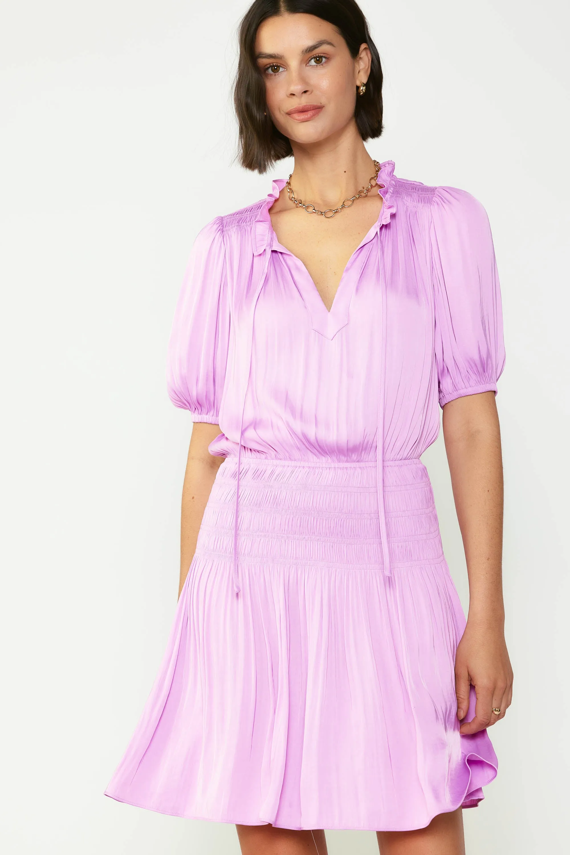 Gaia Smocked Mini Dress sold by Current Air product image thumbnail 2