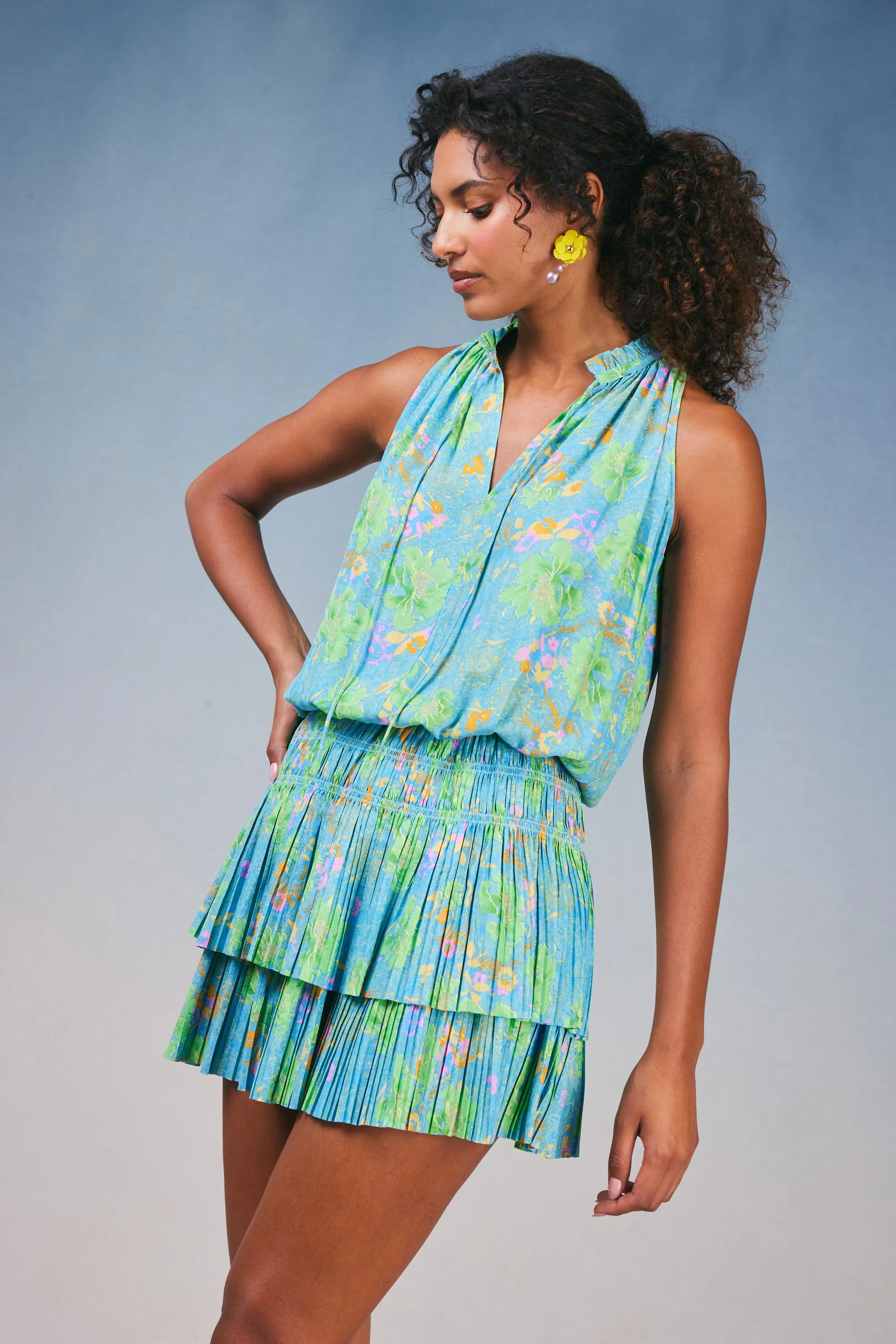 Cara Pleated Mini Dress sold by Current Air product image thumbnail 5