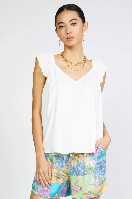 Sweetheart Ruffled Top sold by Current Air