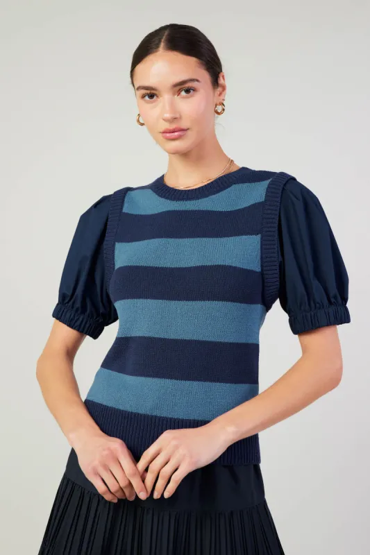 Striped Sweater Top sold by Current Air
