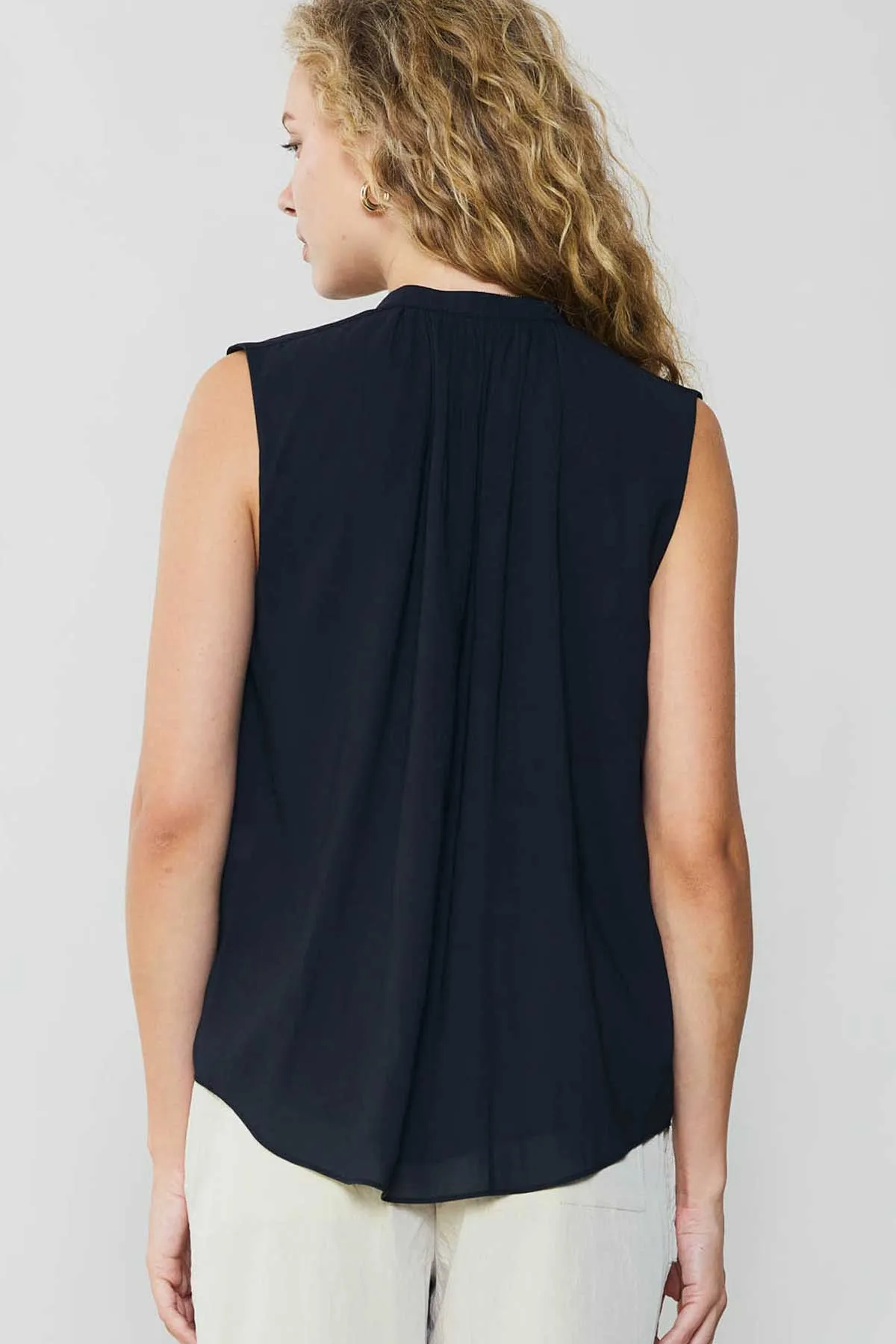 Shirred Sleeveless Top sold by Current Air product image thumbnail 3