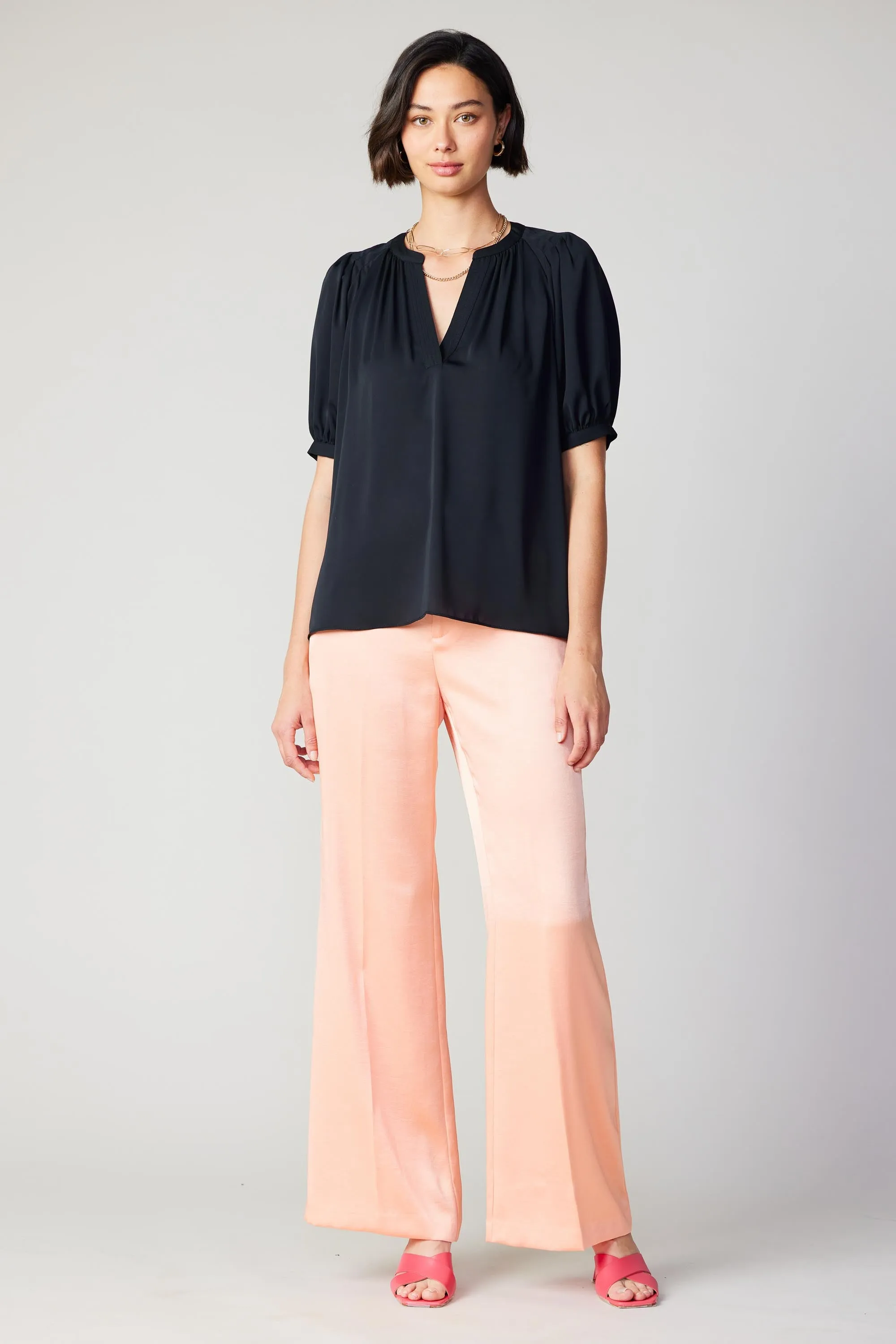 Classic V Neck Blouse sold by Current Air product image thumbnail 4