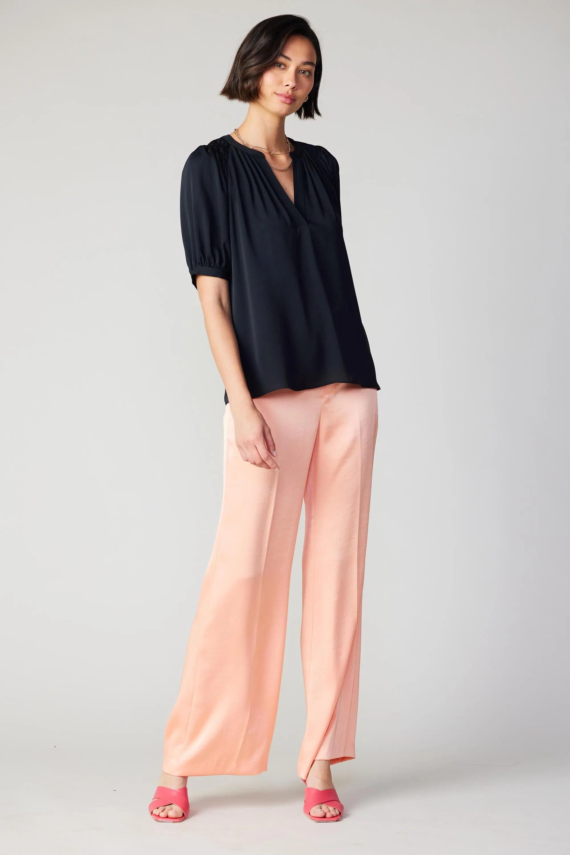 Classic V Neck Blouse sold by Current Air product image thumbnail 2