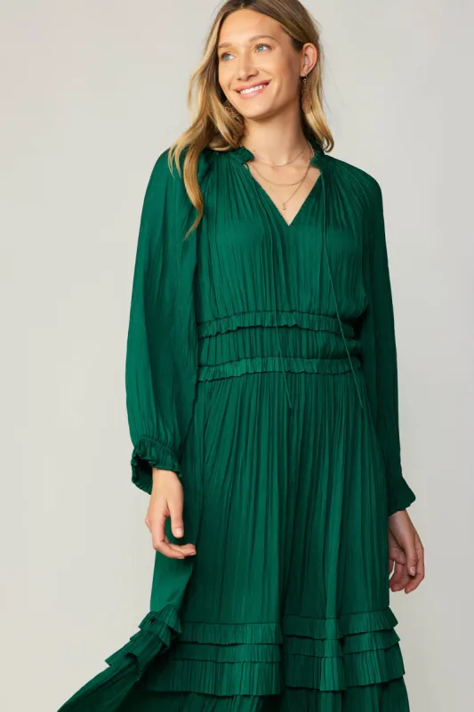 Leia Pleated Midi Dress sold by Current Air