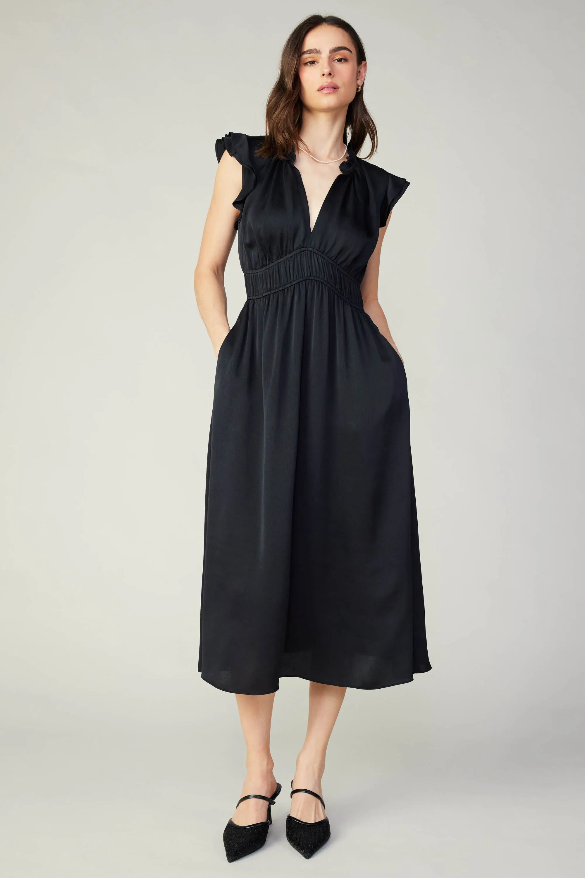 Florence Ruffled Midi Dress sold by Current Air product image thumbnail 2