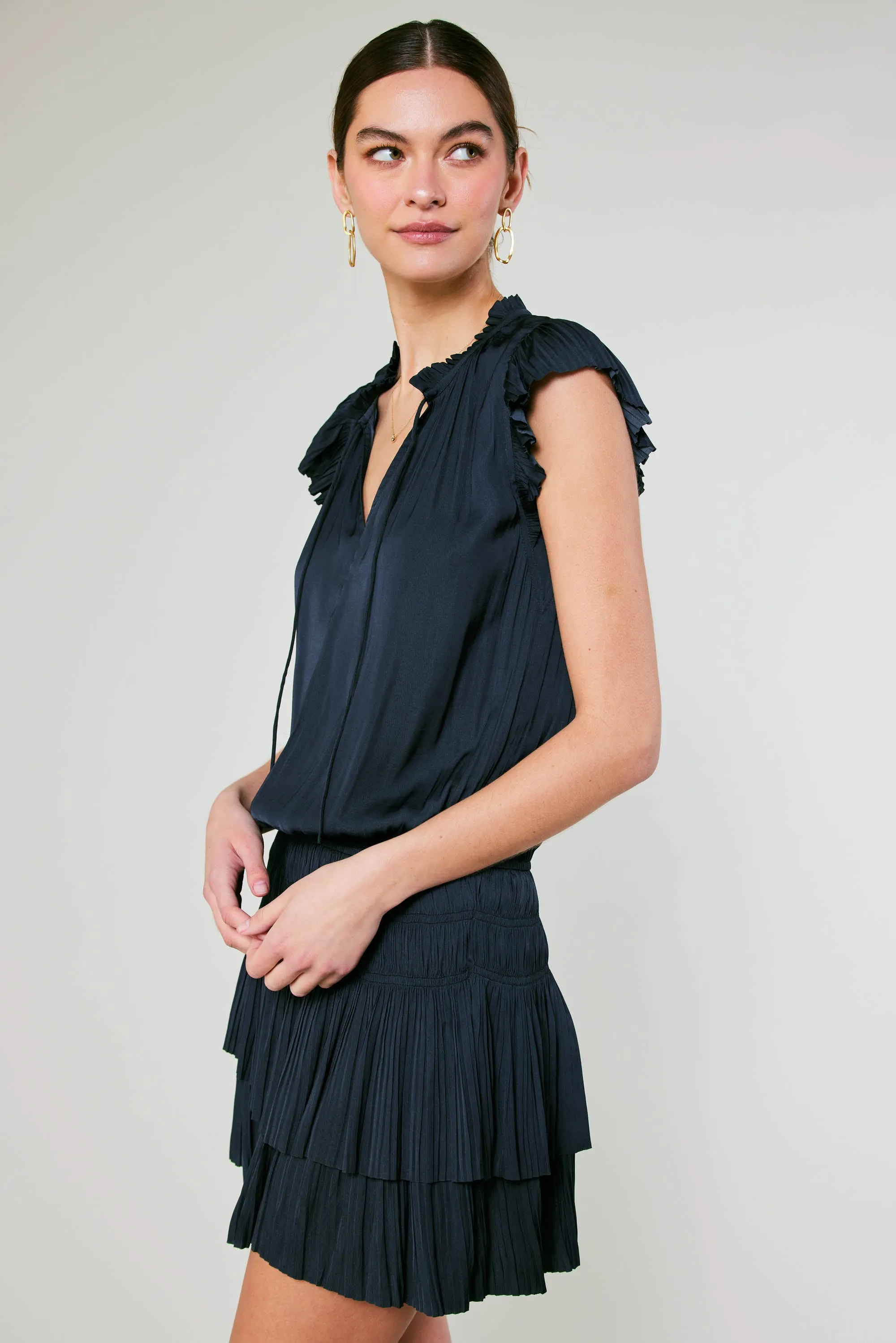 Zoey Pleated Mini Dress sold by Current Air product image thumbnail 5