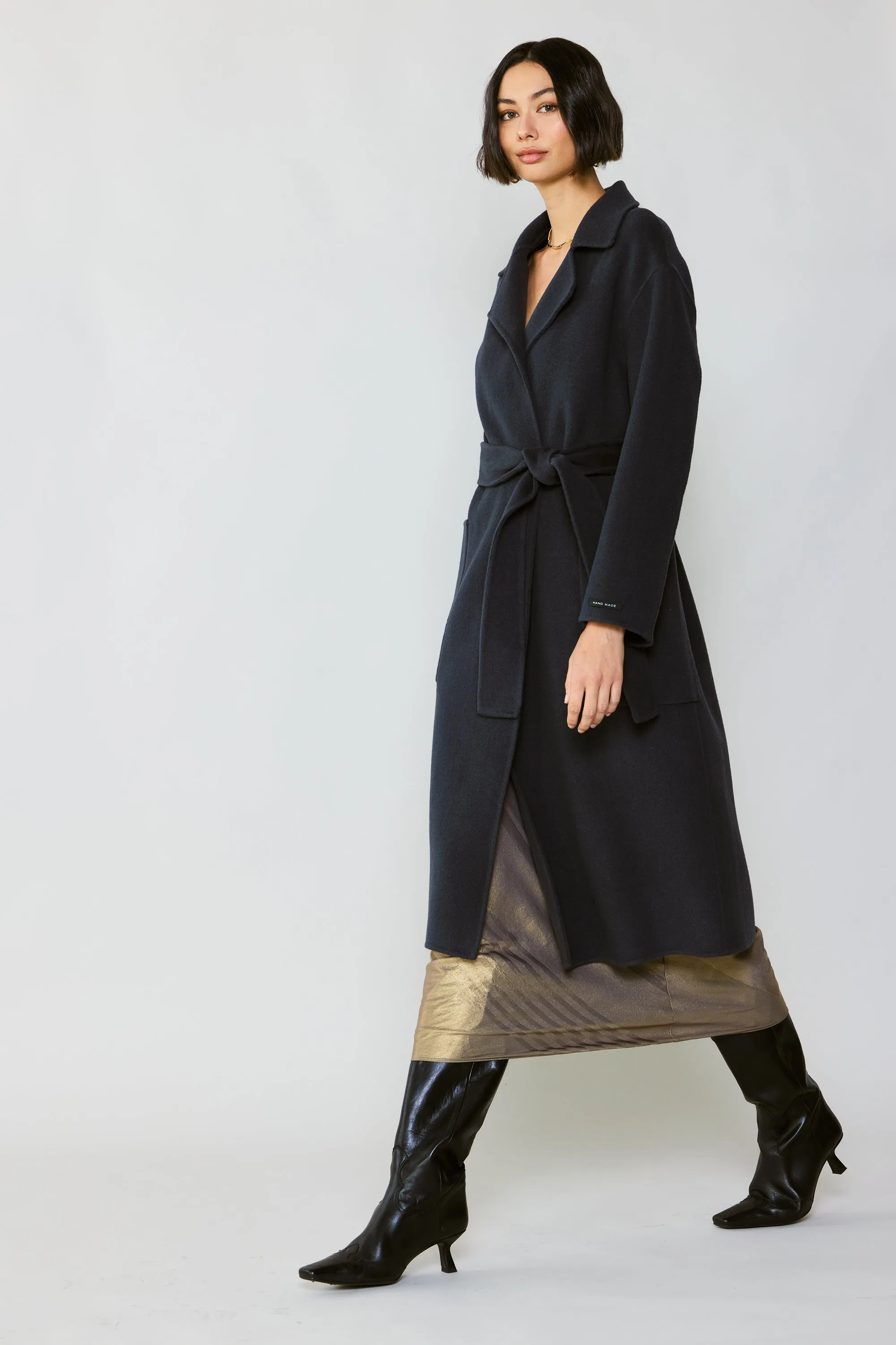 Oversized Belted Wool Coat sold by Current Air product image thumbnail 2