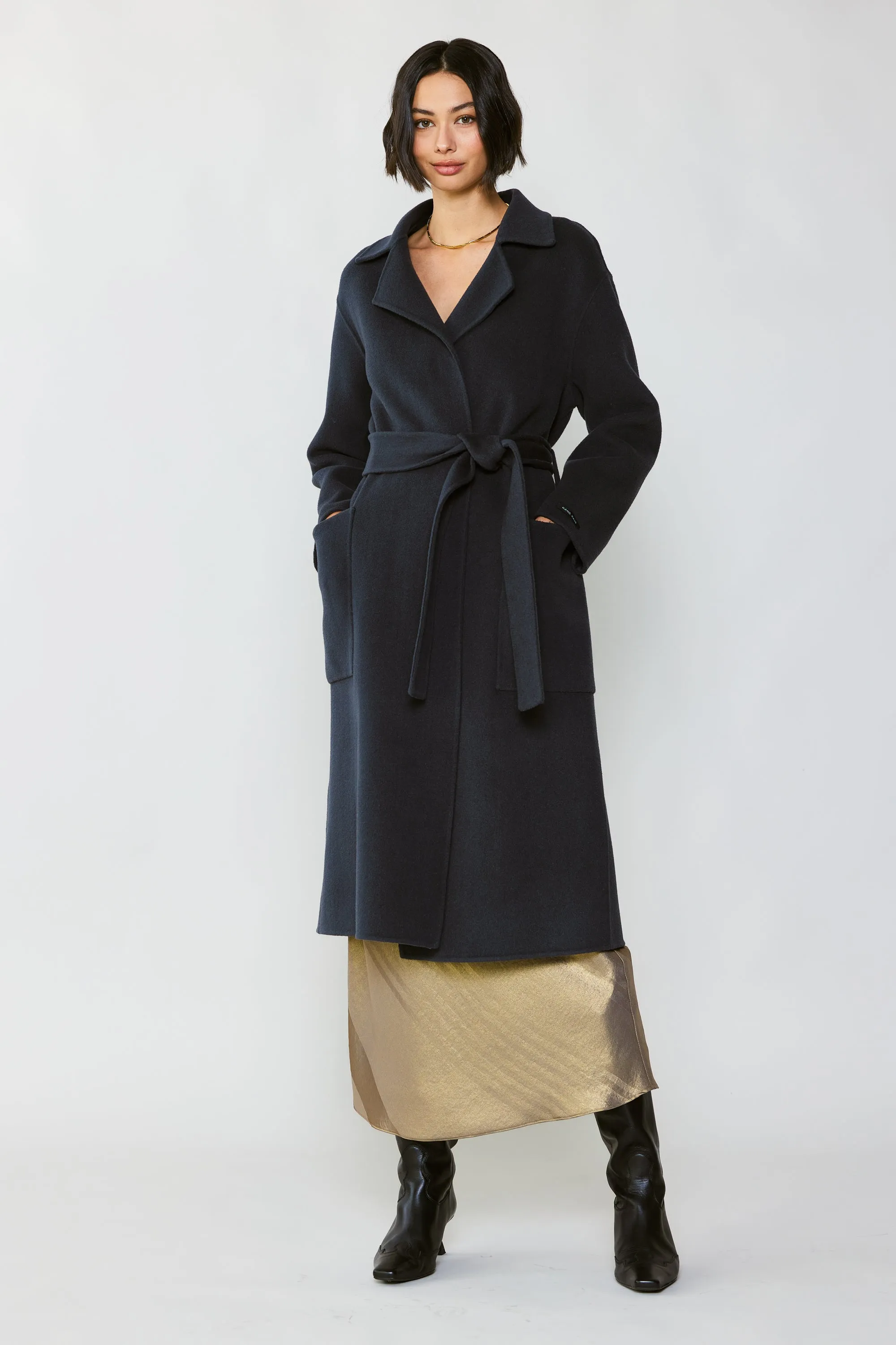 Oversized Belted Wool Coat sold by Current Air