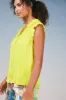 Margot Pleated Sleeve Blouse sold by Current Air