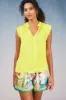 Margot Pleated Sleeve Blouse sold by Current Air