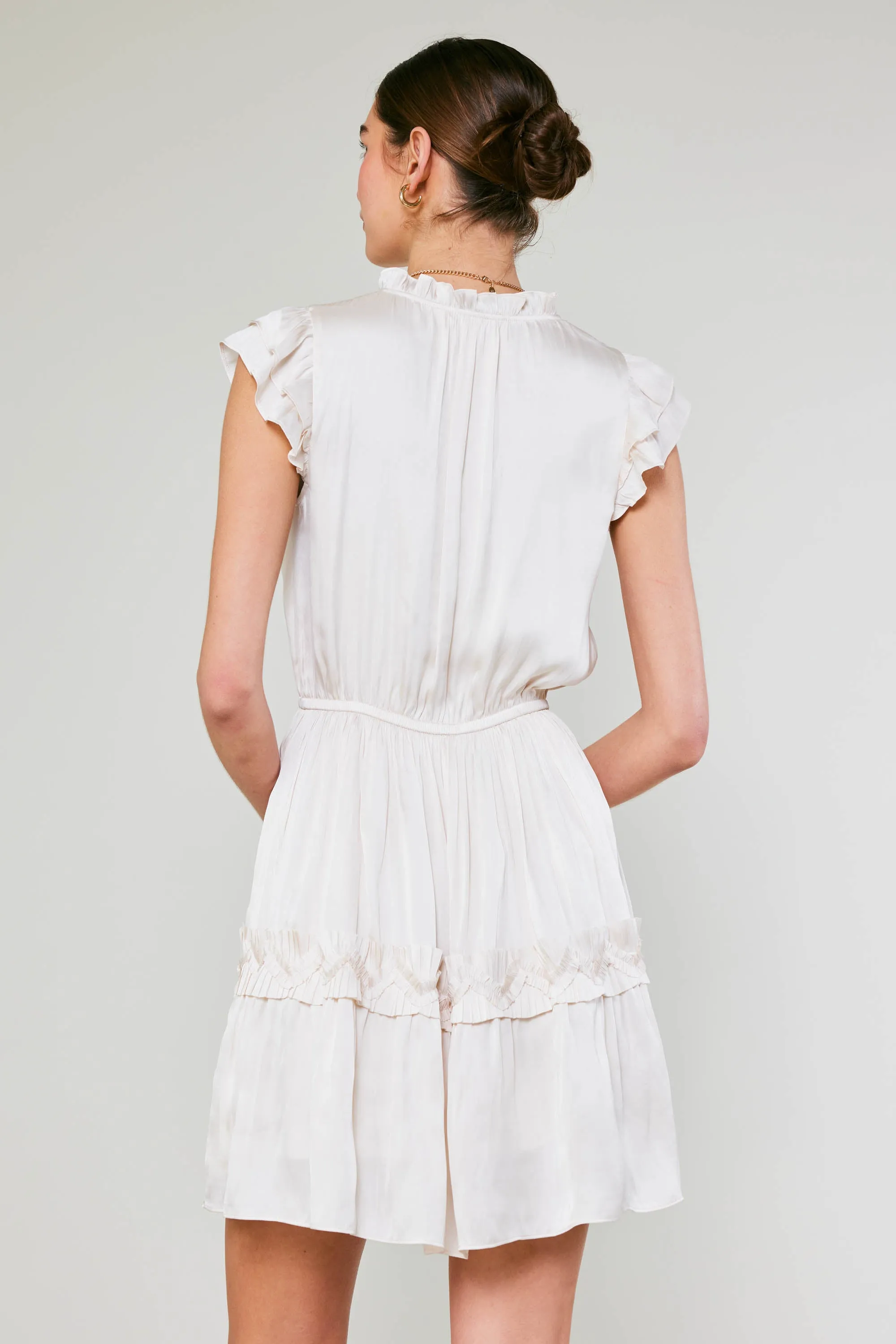 Flutter Sleeve Mini Dress sold by Current Air product image thumbnail 4