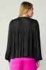 Pleated Puffed Sleeve Blouse sold by Current Air