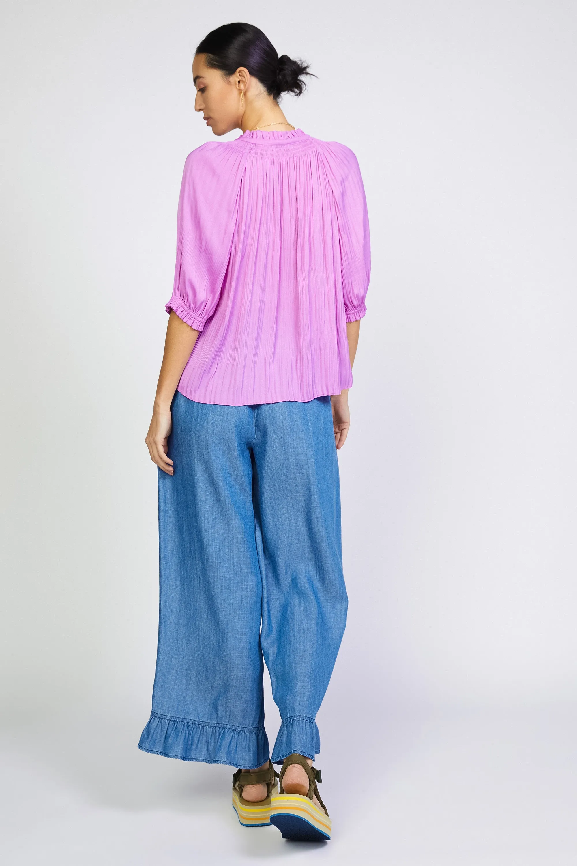 Angelica Pleated Blouse sold by Current Air product image thumbnail 5