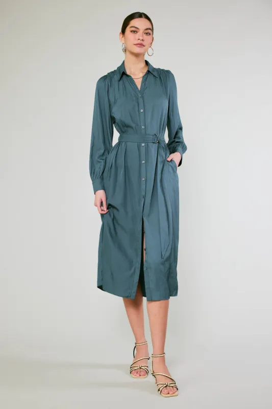 Belted Buttondown Shirt Dress sold by Current Air