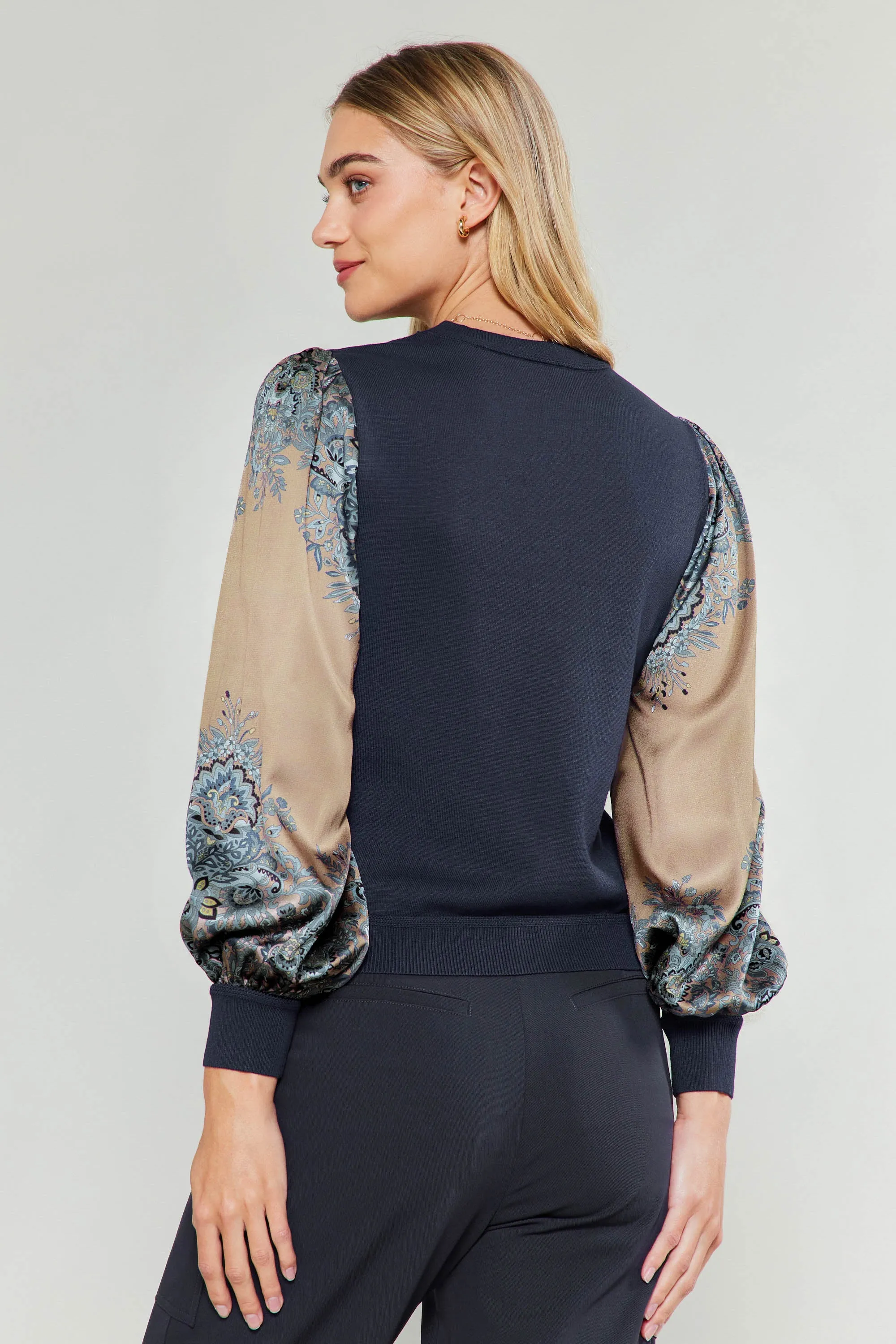 Ornate Motif Sweater Top sold by Current Air product image thumbnail 4