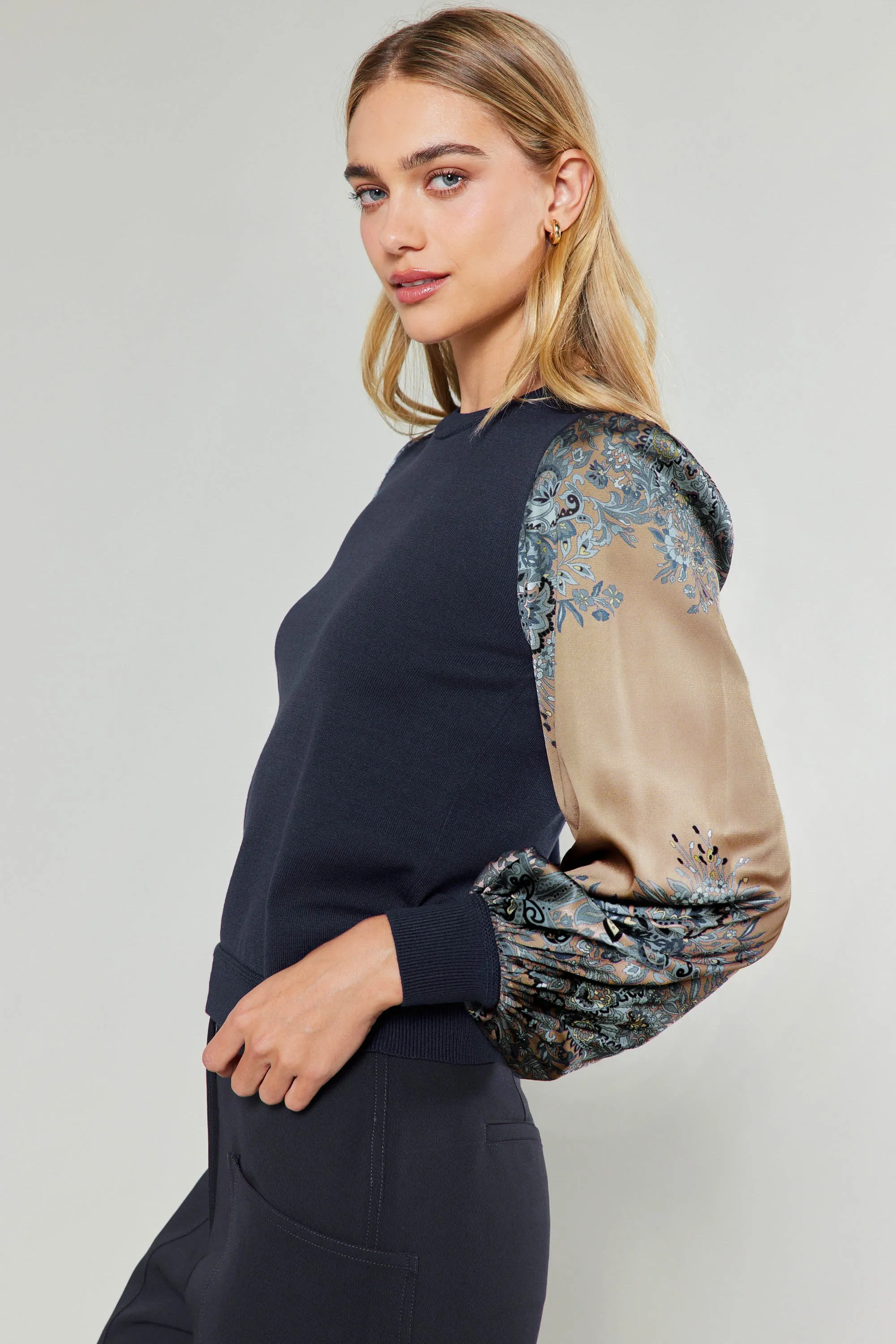 Ornate Motif Sweater Top sold by Current Air product image thumbnail 5