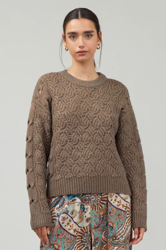 Cable Knit Sweater sold by Current Air