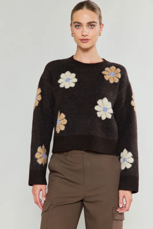 Daisy Embroidered Sweater sold by Current Air