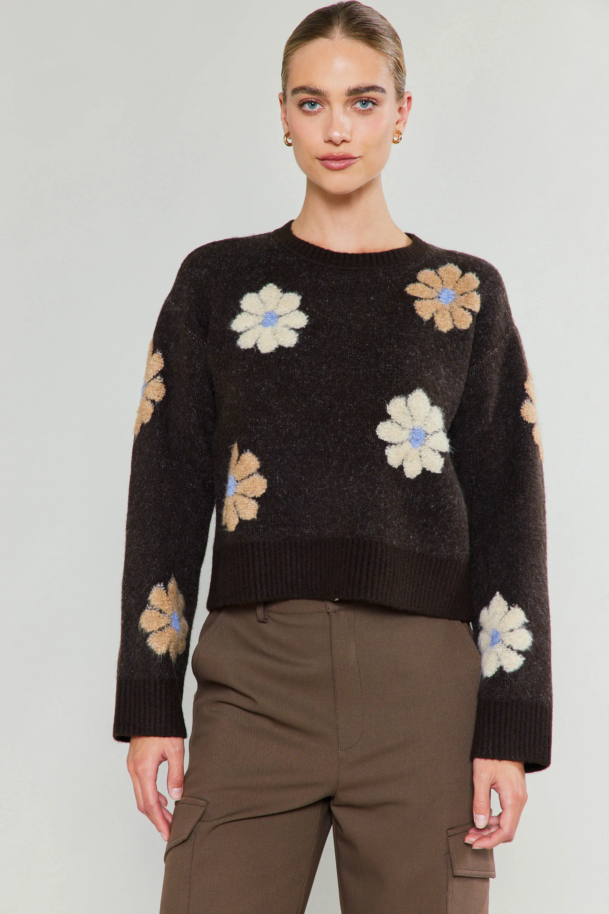 Daisy Embroidered Sweater sold by Current Air