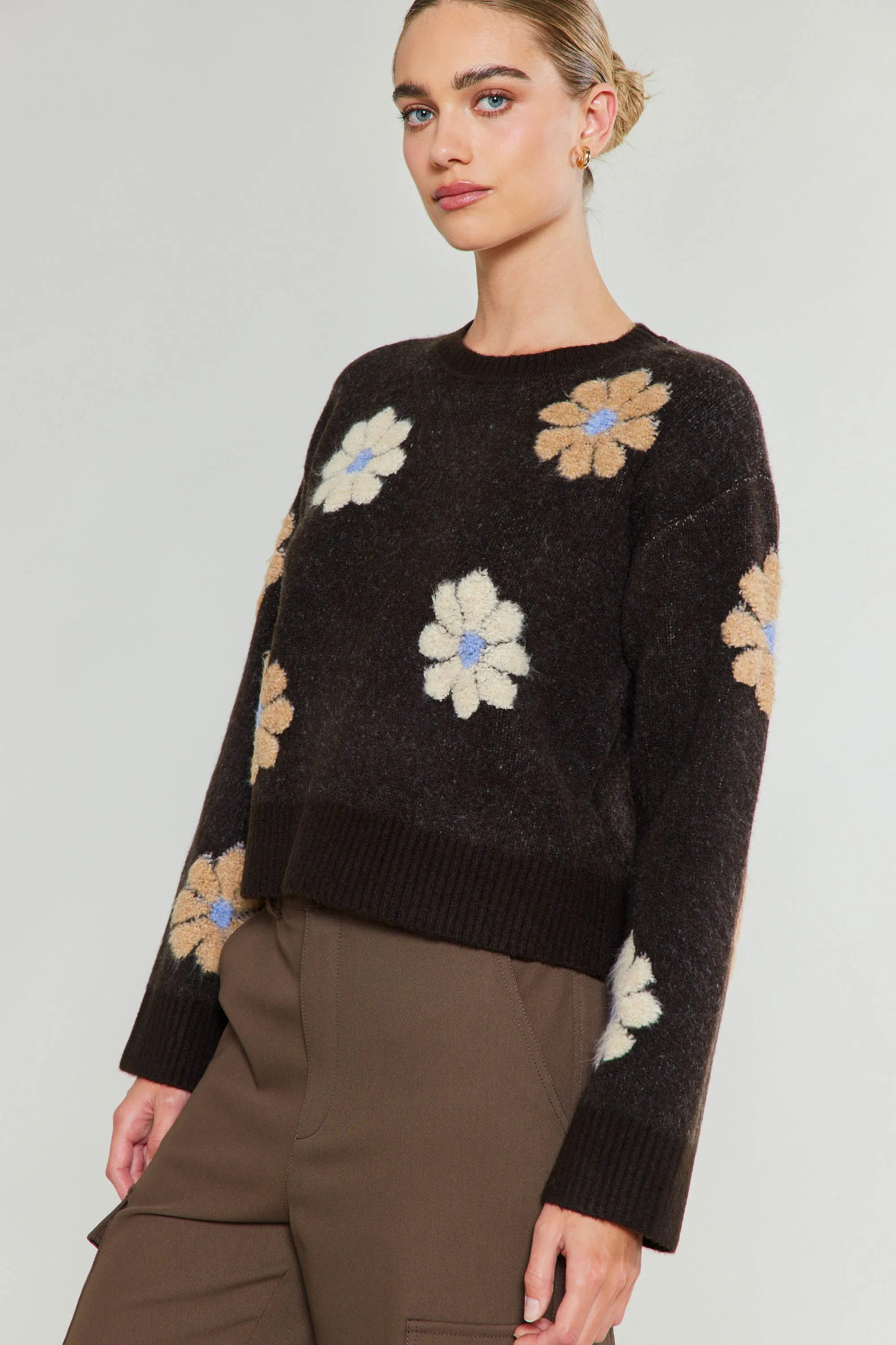Daisy Embroidered Sweater sold by Current Air product image thumbnail 4