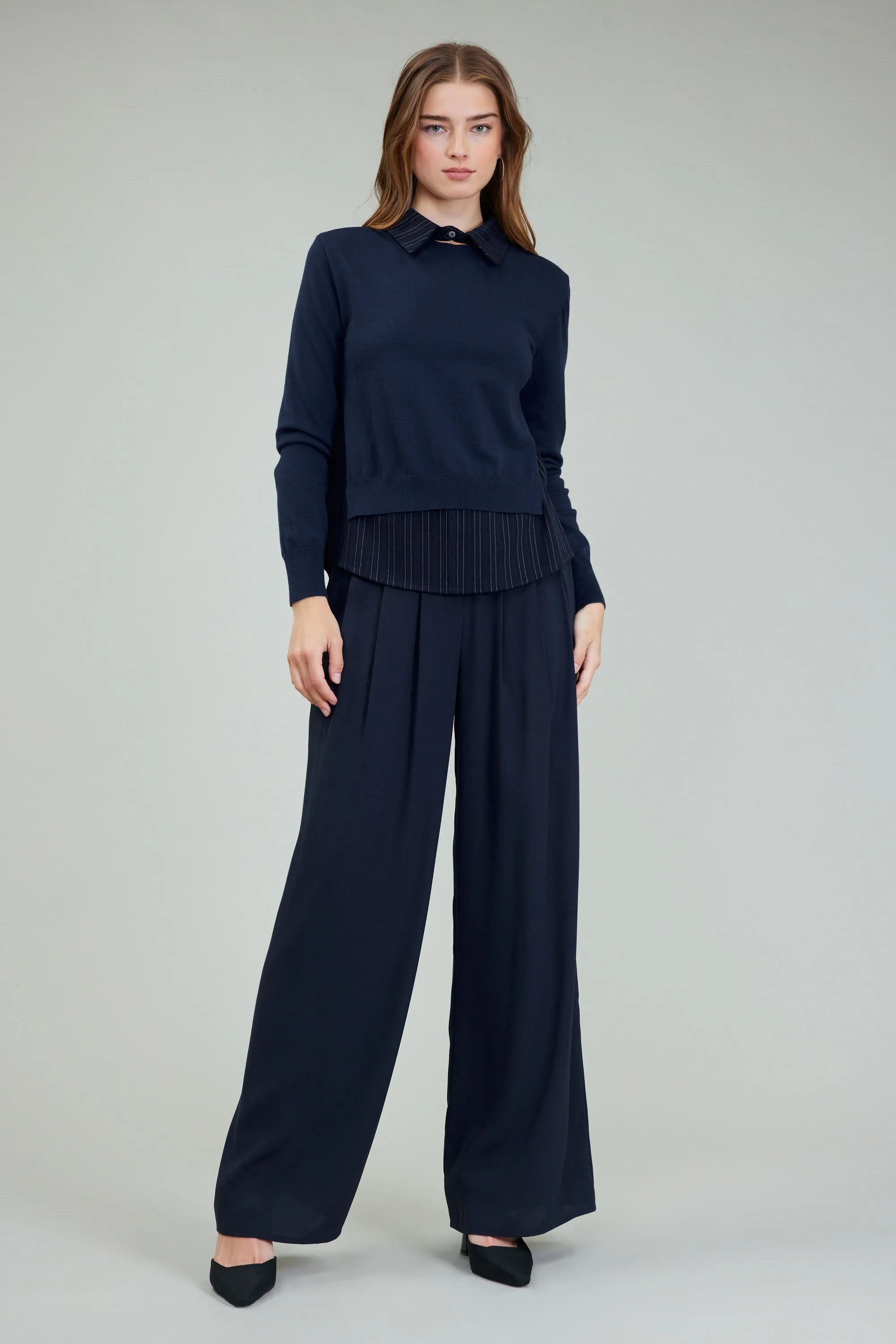 Corduroy Knit & Woven Top sold by Current Air