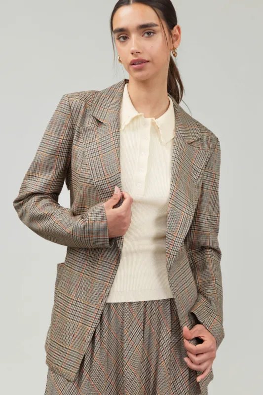 Plaid Layered Jacket sold by Current Air