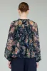 Glimmer Botanical Pleated Blouse sold by Current Air