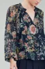 Glimmer Botanical Pleated Blouse sold by Current Air