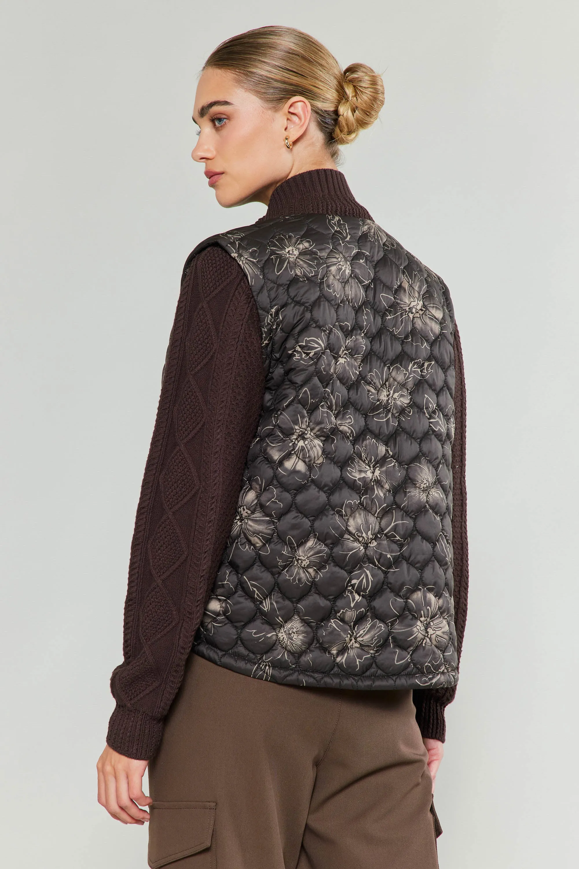 Floral Patterned Sweater Jacket sold by Current Air product image thumbnail 5