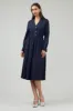 Pinstriped Buttondown Midi Dress sold by Current Air