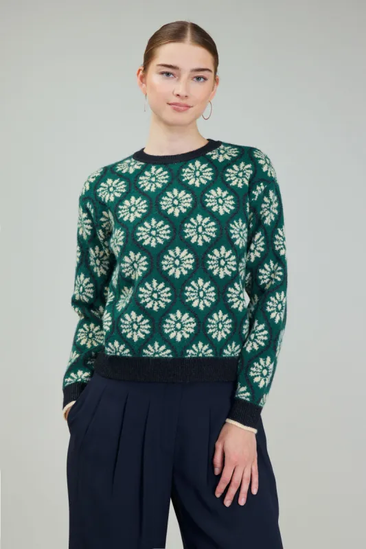Geo Floral Pullover Sweater sold by Current Air
