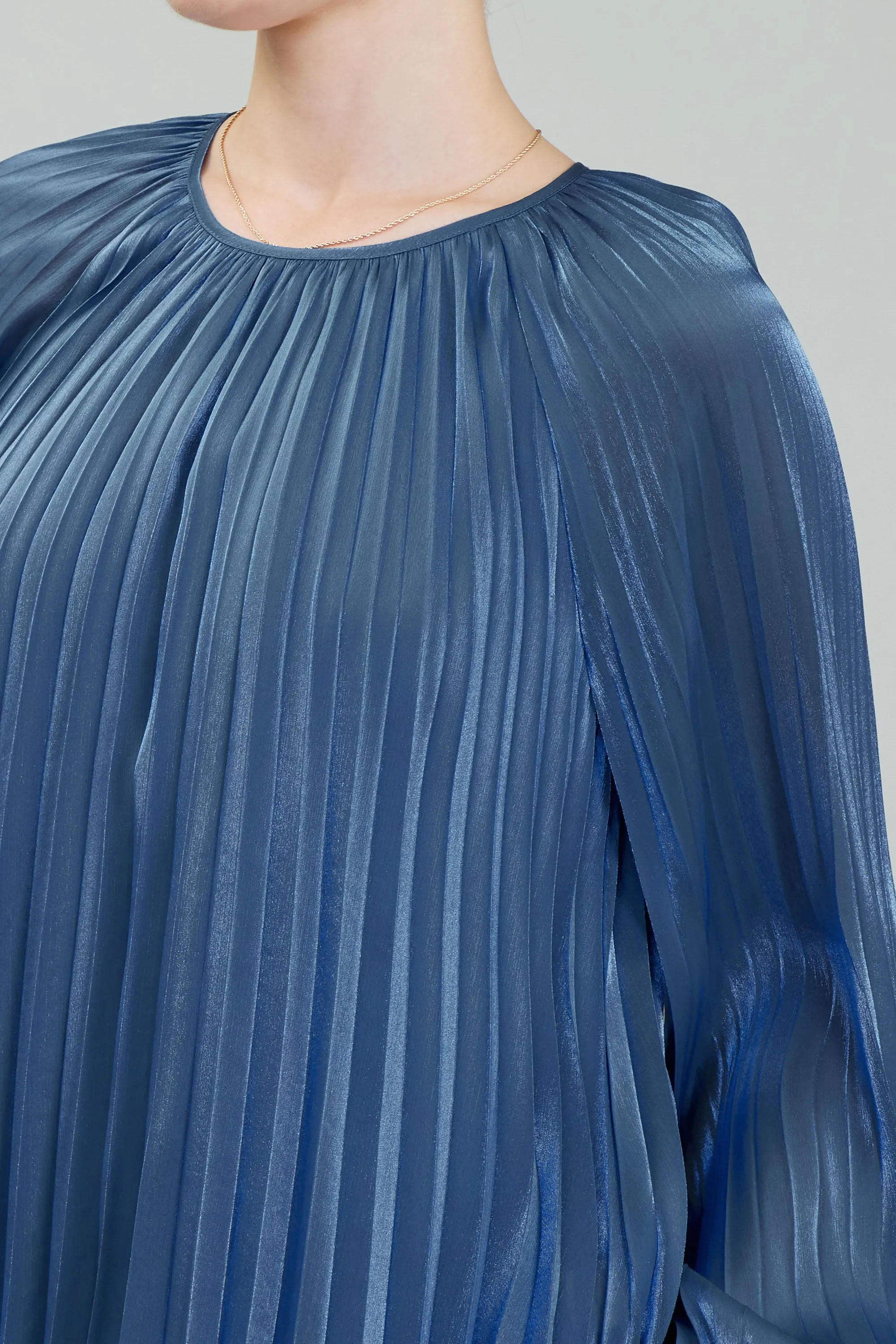 Pleated Shimmer Blouse sold by Current Air product image thumbnail 3