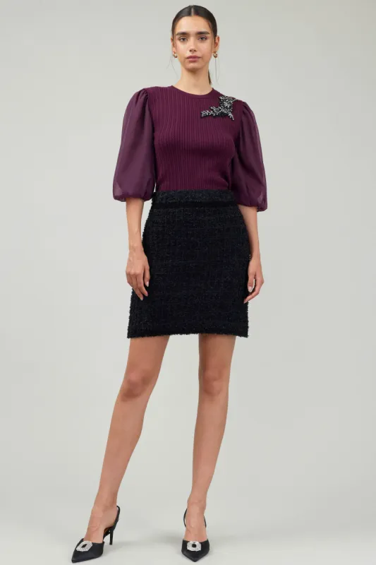 Tweed Mini Skirt sold by Current Air