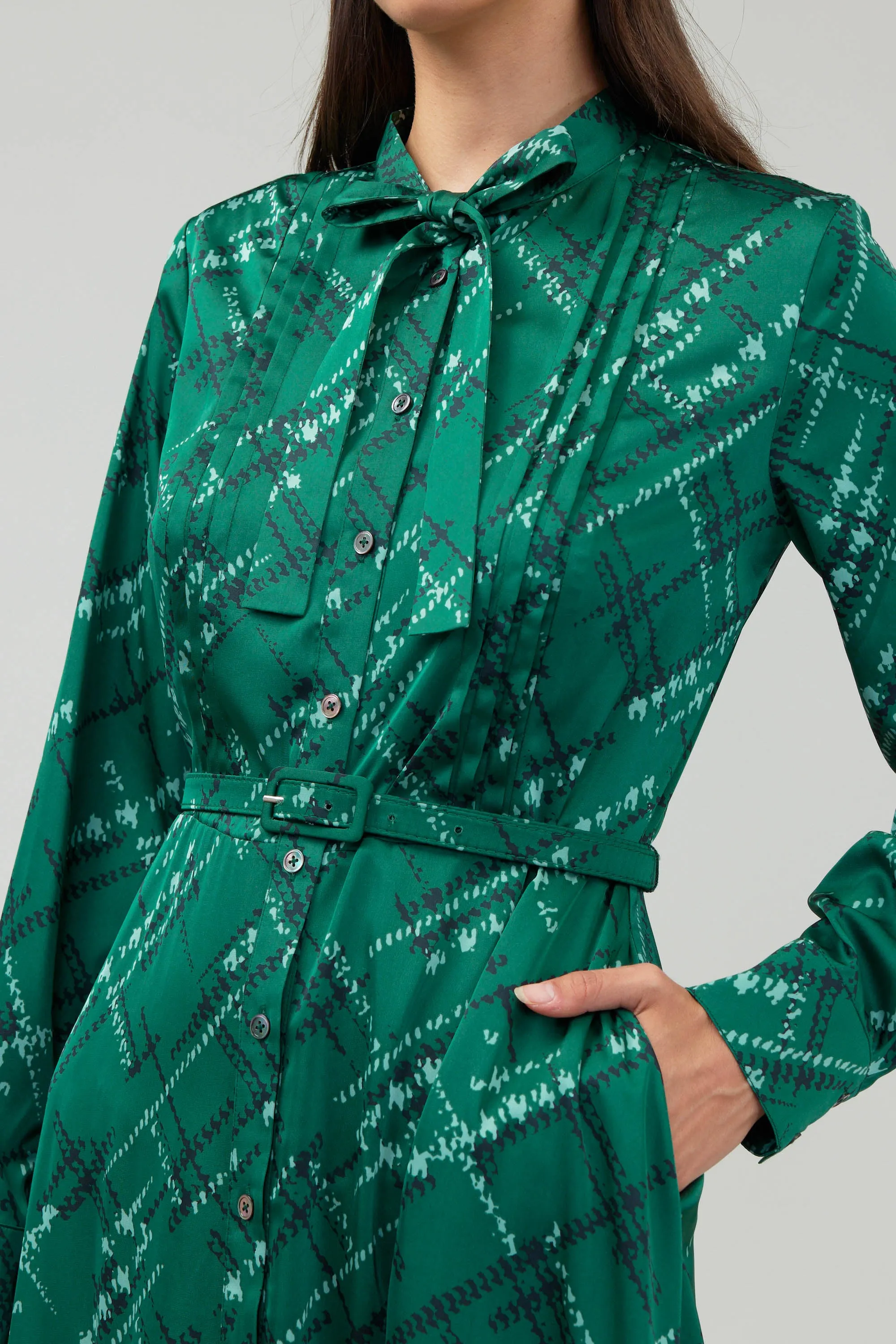 Plaid Pattern Midi Dress sold by Current Air product image thumbnail 3