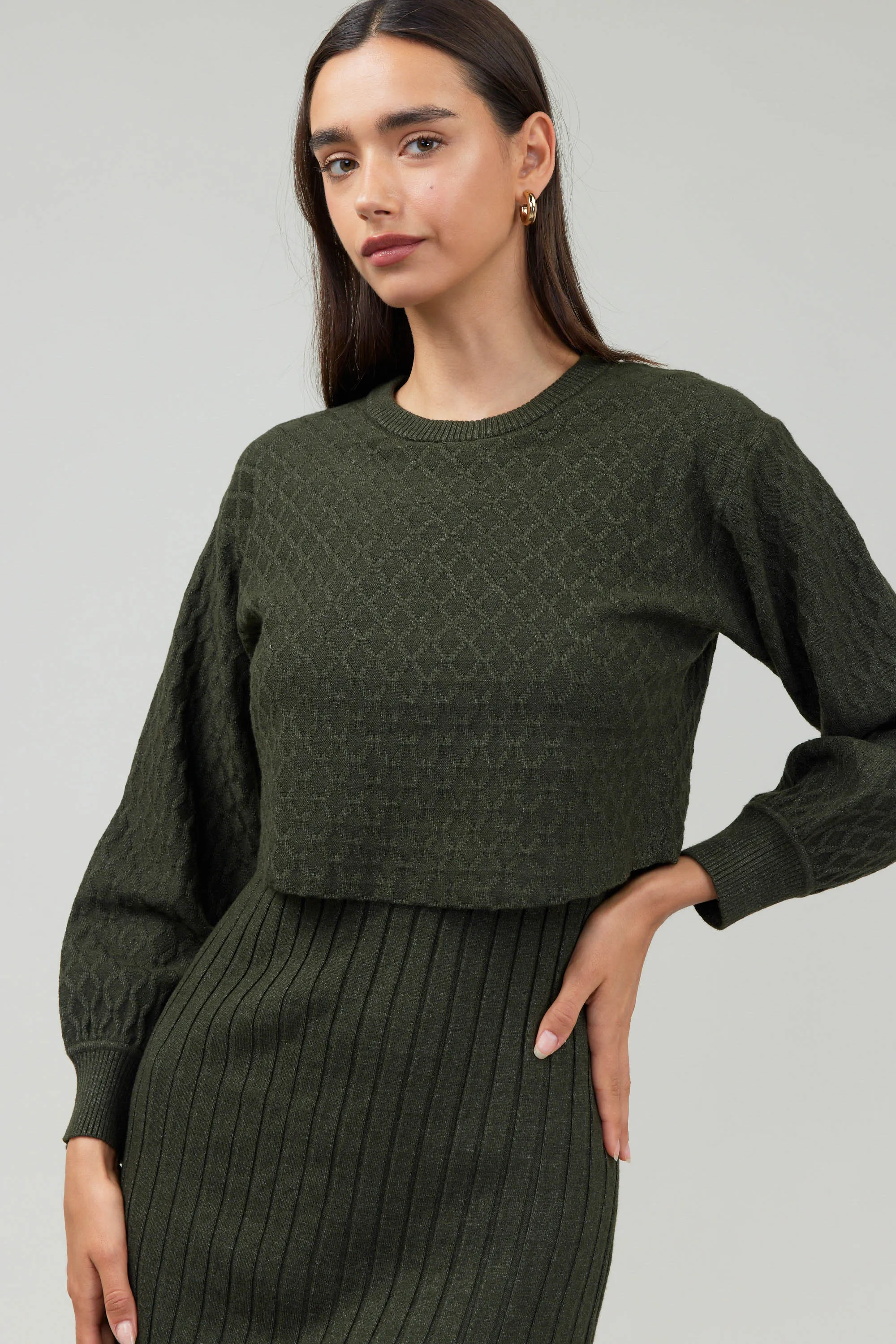 Two Piece Sweater Dress sold by Current Air product image thumbnail 2