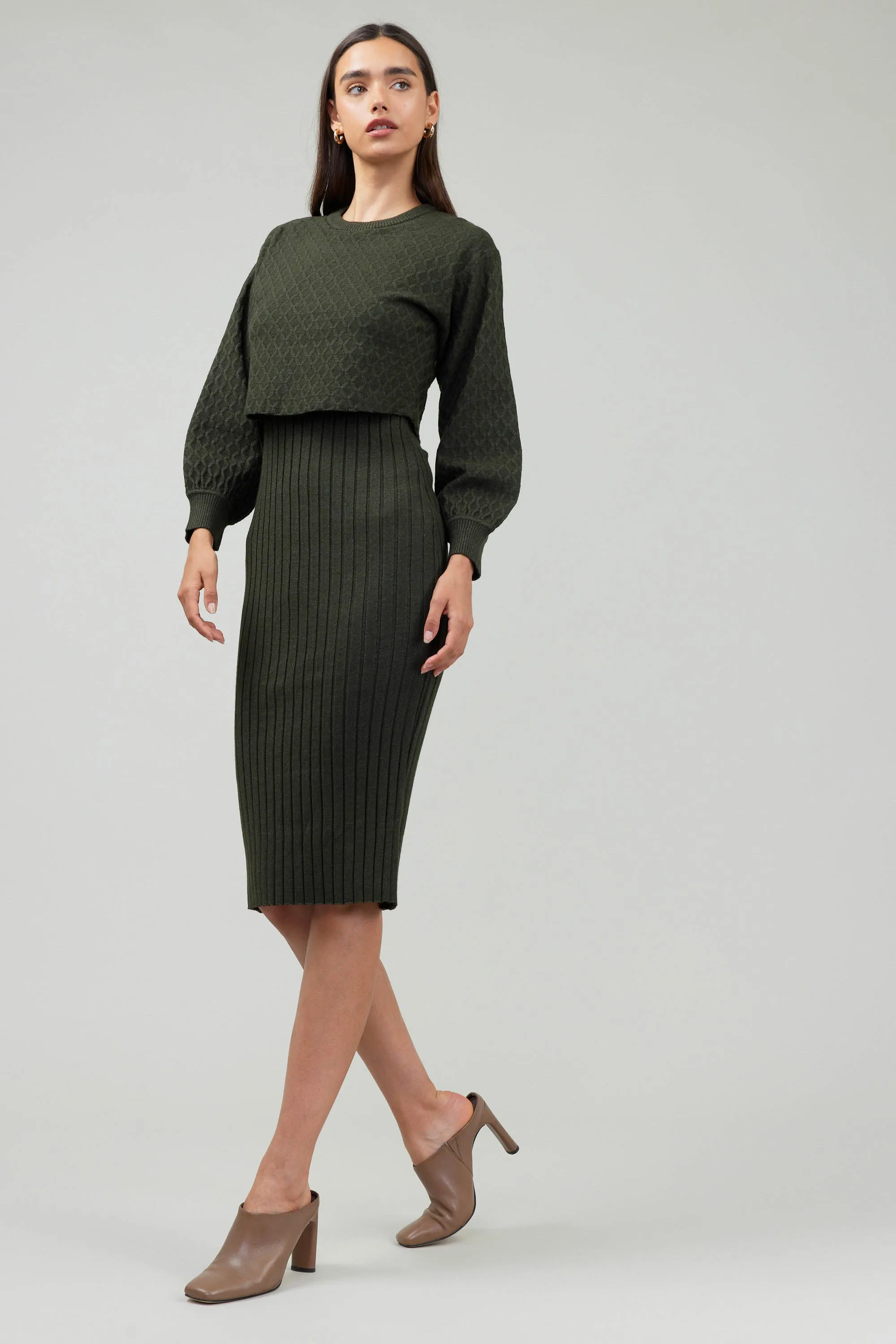 Two Piece Sweater Dress sold by Current Air product image thumbnail 4